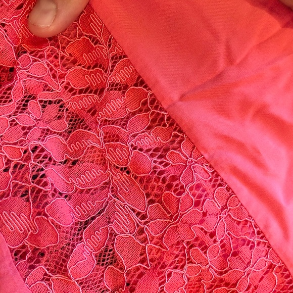 GUESS Womens Viola Eyelet Off The Shoulder Pullover Top Pink XS